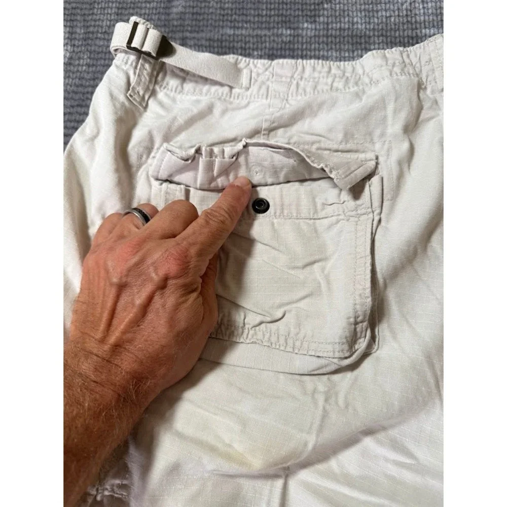 Polo Jeans Co Ralph Lauren Mens 40X11 Cargo Shorts Ripstop Military Paratropper